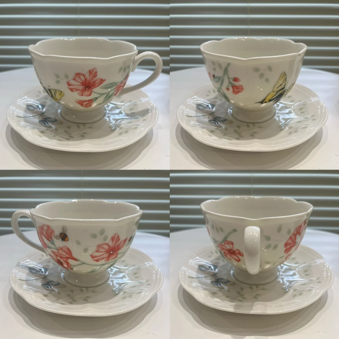 

American countryside style ceramic cups and plates, light luxury afternoon tea set, herbal tea cup, coffee cup