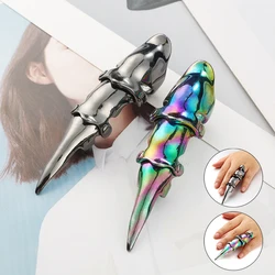 Dragon Punk Rings Metal Armour Knuckle Joint Full Finger Ring Activity Ring Punk Rock Gothic Cool Party Jewelry Accessories