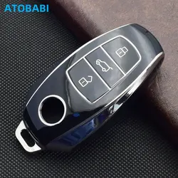 TPU Car Key Case Remote Cover Keychain Holder Auto Accessories For VW Volkswagen Touareg 2011 2012 2013 2014 2015 2016 2017 2018