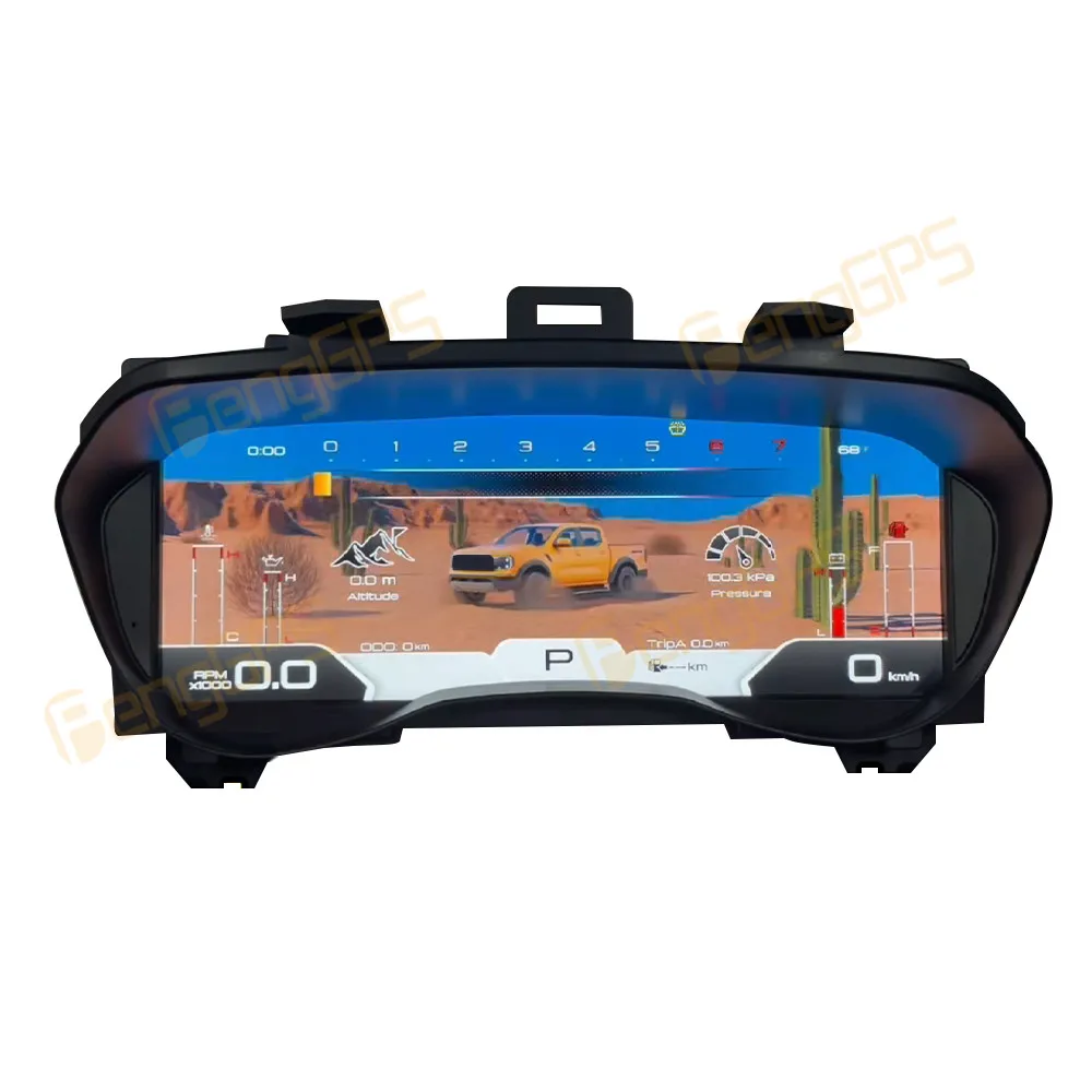 

12,3-дюймовый автомобильный цифровой кластер для Ford Everest Ranger T7/T8 2016-2021, ЖК-дисплей приборной панели, спидометр, одометр, дисплей приборной панели
