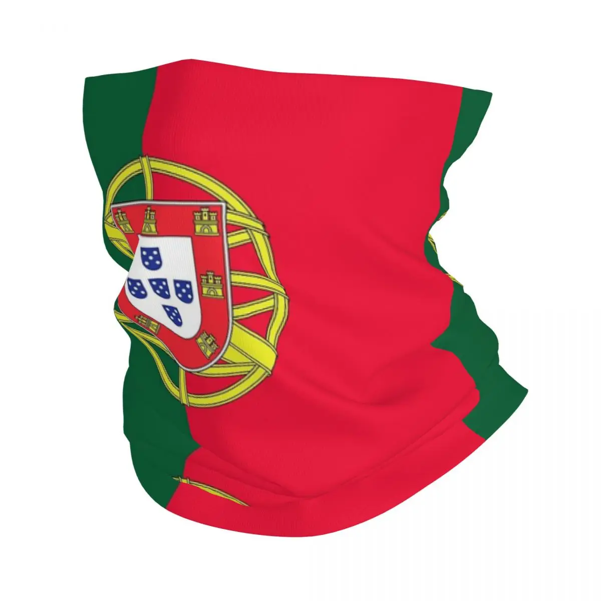 Flag Of Portugal Bandana Neck Gaiter Printed Wrap Mask Scarf Warm Headwear Running Unisex Adult Windproof