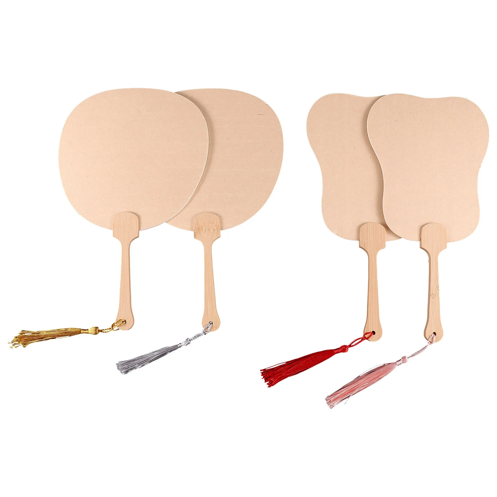 4 قطعة مراوح صغيرة فارغة الكتابة على الجدران مراوح اليد دهان داي مجموعات الحرفية للأطفال الكبار مشاريع فنية حفل زفاف تفضل مروحة الزخرفية