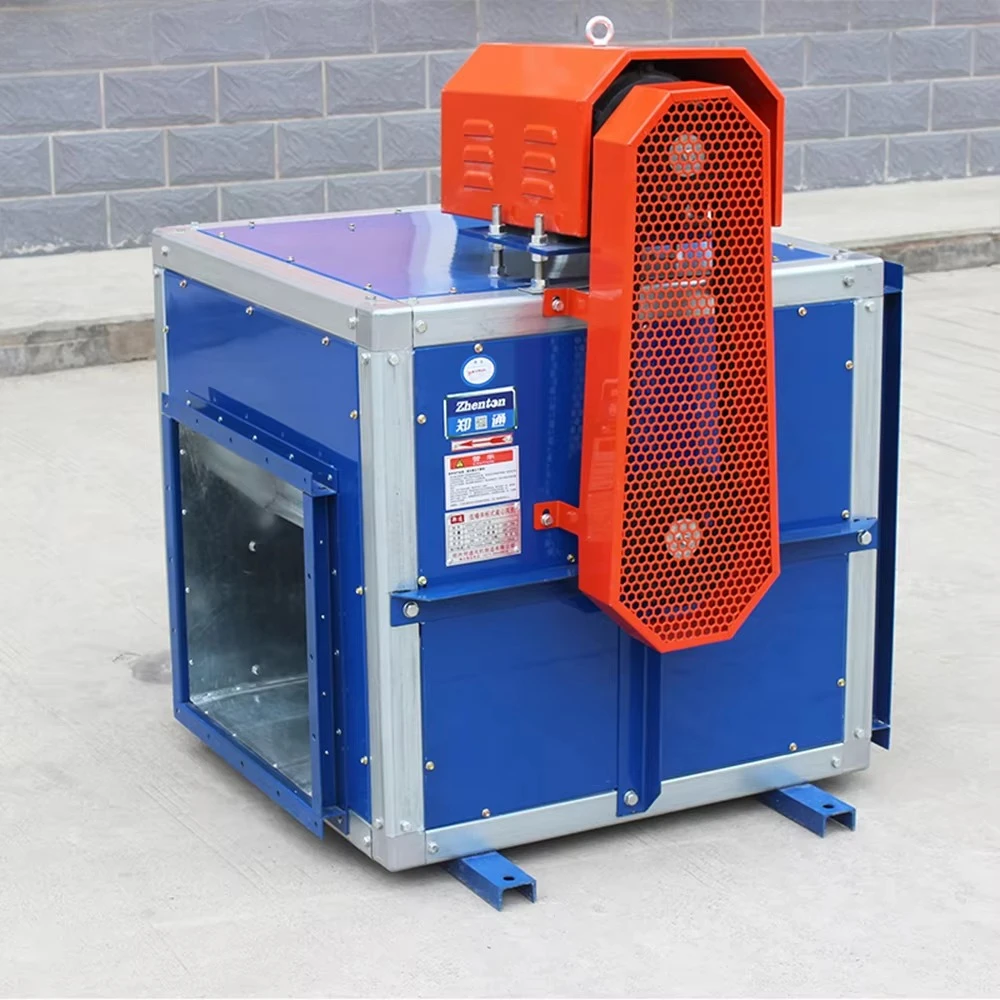 Fire-fighting Smoke Exhaust Strong Wind Cabinettype Centrifugal Fan Free Standing OEM Industrial Equipment AC Belt Drive Zhenton