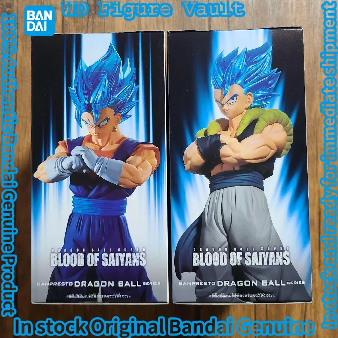 Bandai Officially Licensed Dragon Ball Super BLOOD OF SAIYANS -Gogeta & Veget Figures Anime Model Genuine Boxed Toy Gift