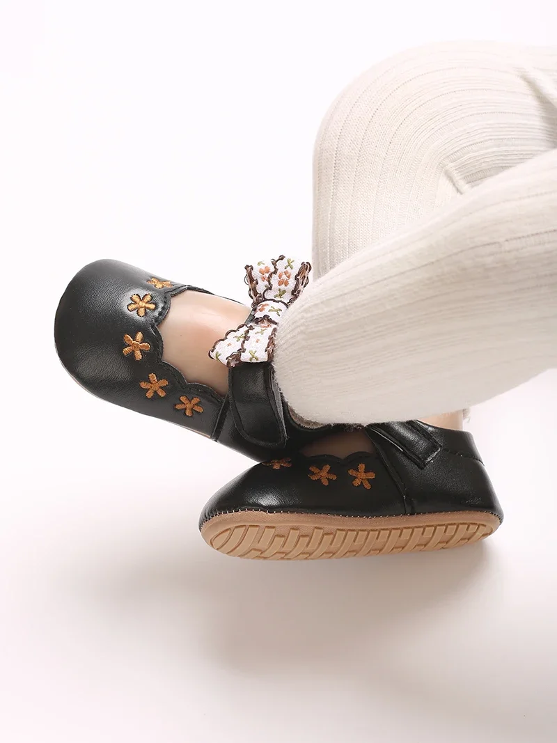 Baby Mädchen Prinzessin Schuhe süße und atmungsaktive Schleife für kleine Kinder Anti-Rutsch-Blume lässige Sportschuhe Baby Schuhe mit weichen Sohlen – Detail 23