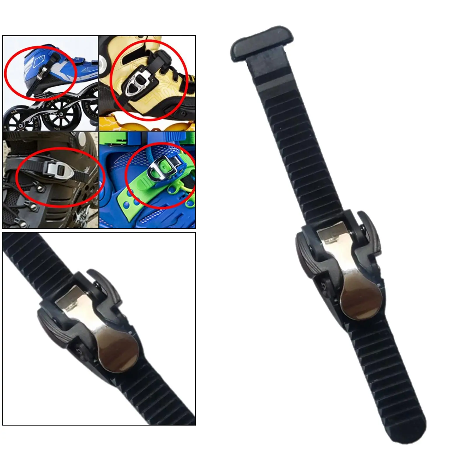 Roller Skate Energy Strap with Clamp Fixing T Belt Replacement