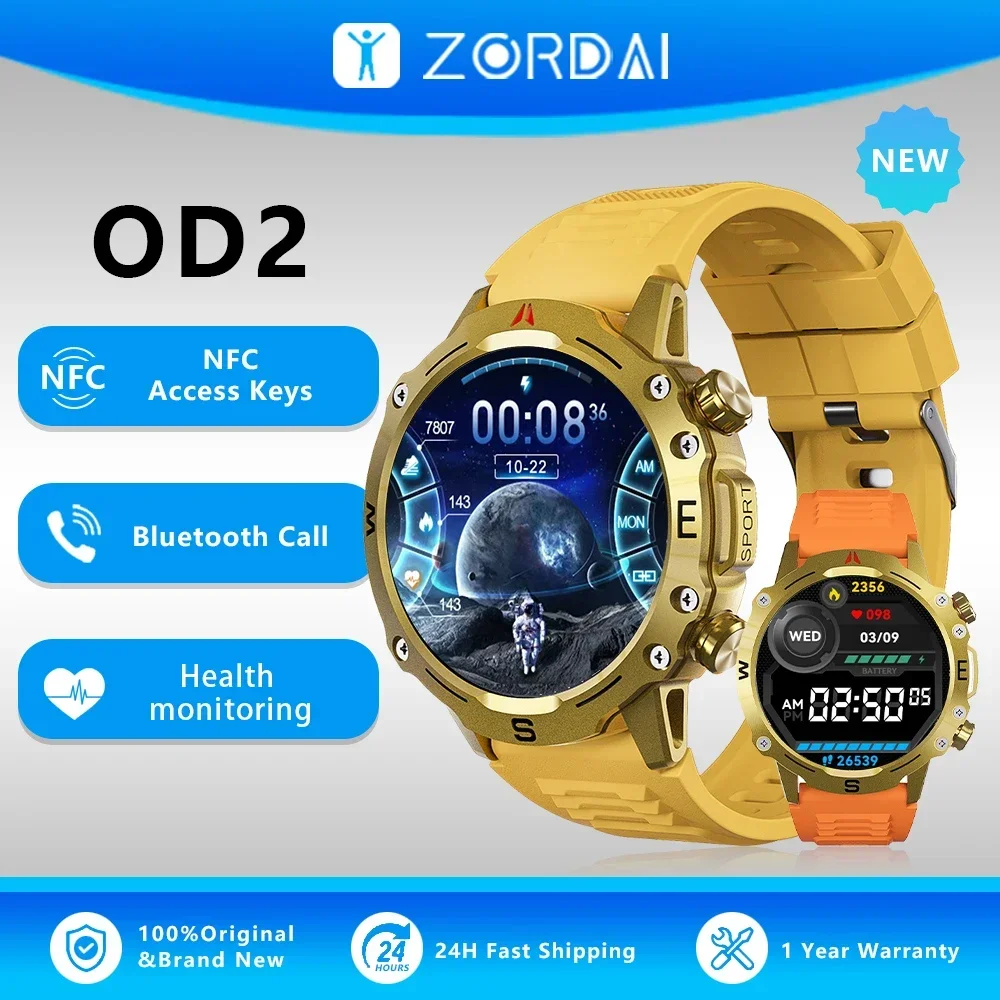 

Смарт-часы Zordai OD2 с AMOLED-экраном и GPS-трекером
