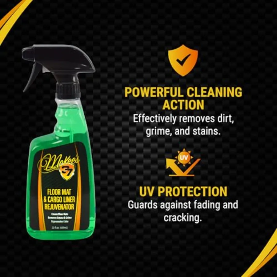 Floor Mat and Cargo Liner Rejuvenator 2in1 Rubber Rejuvenator and Car Floor Mat Cleaner for Auto Detailing WaterBased Formula 2