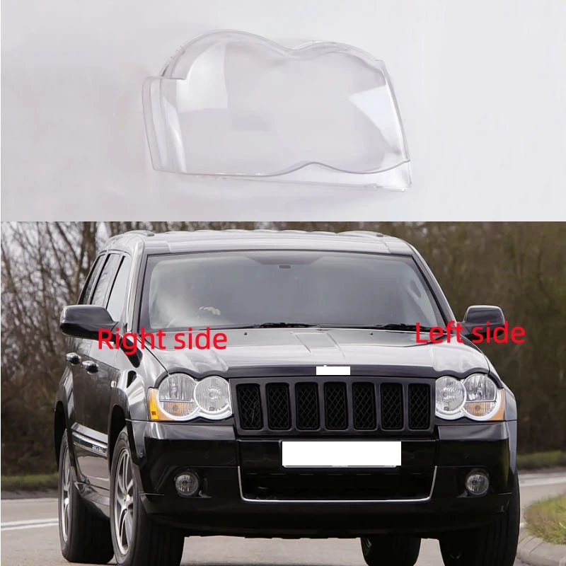 Für Jeep Grand Cherokee 2007 2008 2009 2010 Autoscheinwerfer-Gehäuse Scheinwerferabdeckung Ersatz-Lampenschirm Scheinwerferglas