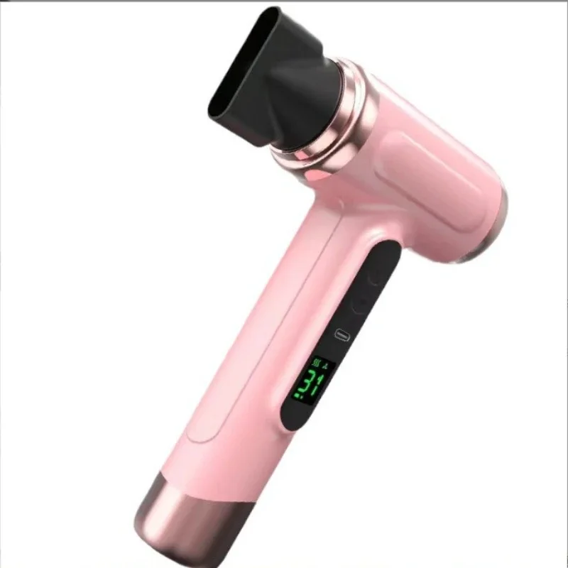 

New wireless hair dryer household high power low power dormitory blue light lazy hair dryer