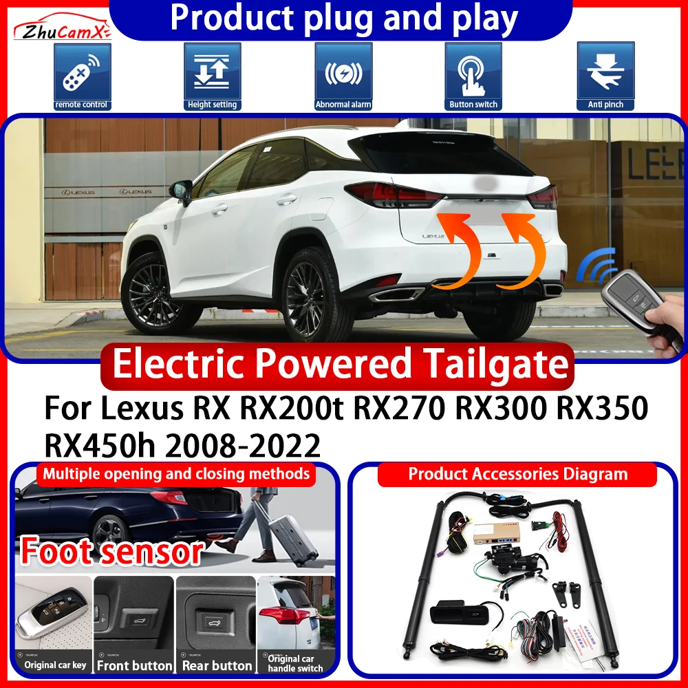 OEM Powered Tailgate for Lexus RX RX200t RX270 RX300 RX350 RX450h 2008-2022 anti pinch Smart Intelligent Trunk Control Gate Ki