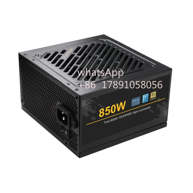 T.F.SKYWINDINL 850W PCIe 5.0 Full Modular 80 Plus Gold PSU ATX 3.0 Gaming Power Supply