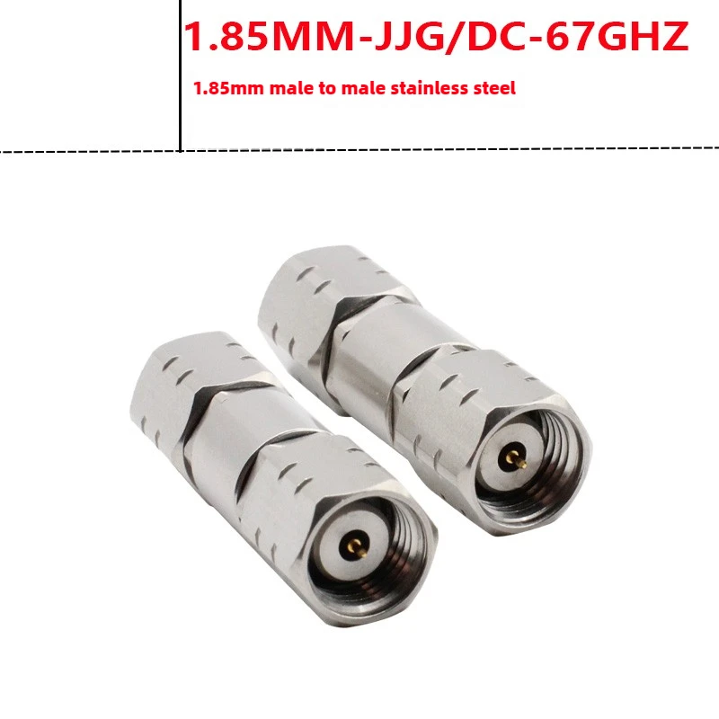 Millimeter wave adapter 1.85MM-JJG stainless steel 67GHZ 1.85MM male to male mesh split straight through head