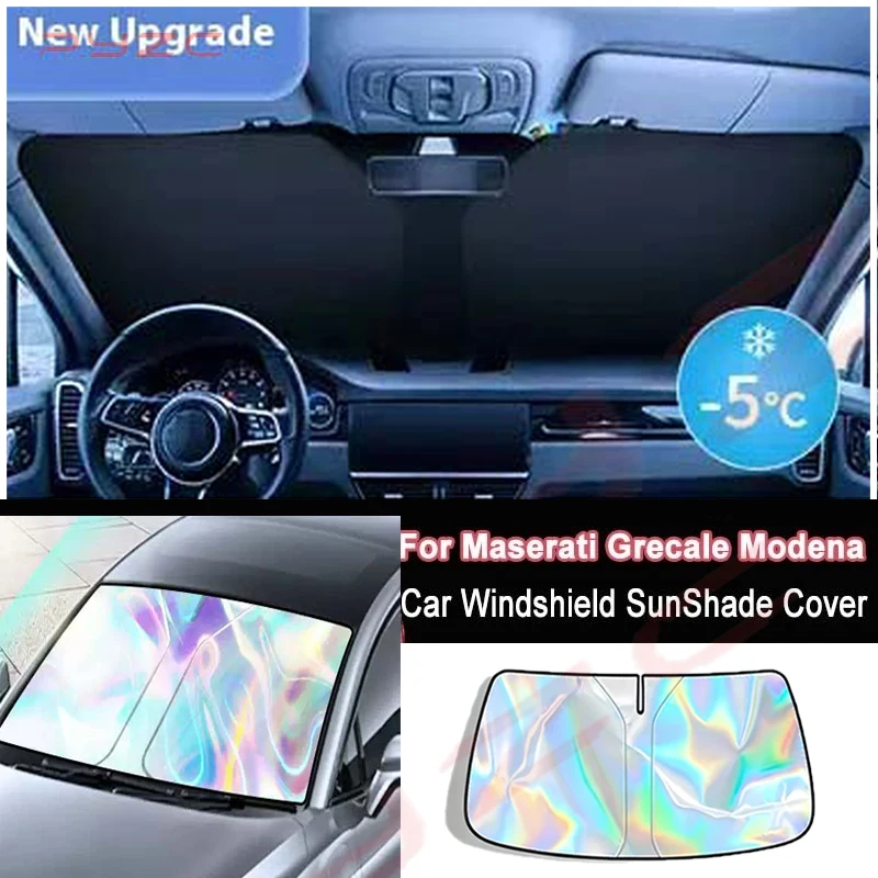 Parasol para Parabrisas de Coche Maserati Grecale Modena 2022-2026, Cubierta para Ventana Delantera, Aislamiento Térmico, Accesorios para Automóviles