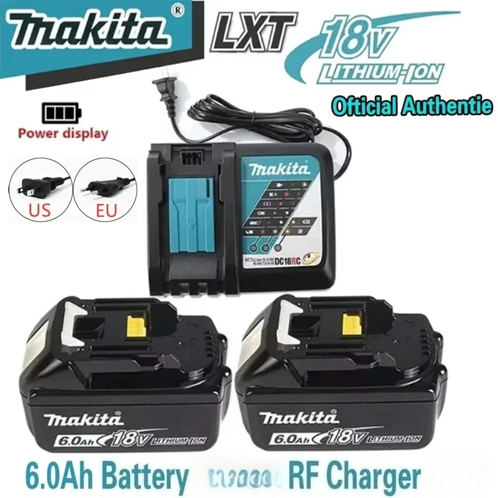 

100% Makita 18V 6ah Battery ,With Battery Indicator Rechargeable Makita Battery,BL1840 BL1850 BL1860 Power Tool Battery