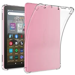 Shockproof Silicone Case For Amazon Kindle Fire HD 8 & HD 8 Plus (2022 Released 12th Gen) Tablet Case Flexible Clear Back Cover