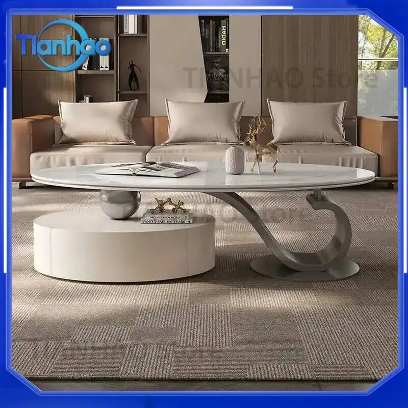 Nordic Modern Designer Luxury Coffee Table for Kitchen Living Room Aesthetic Cute Minimalist Service Couchtisch Home