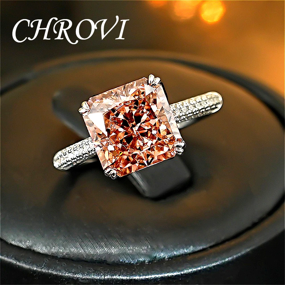 Exquisite 925 sterling silver ice flower Morgan color princess round diamond open-toe ring - niche high-end product