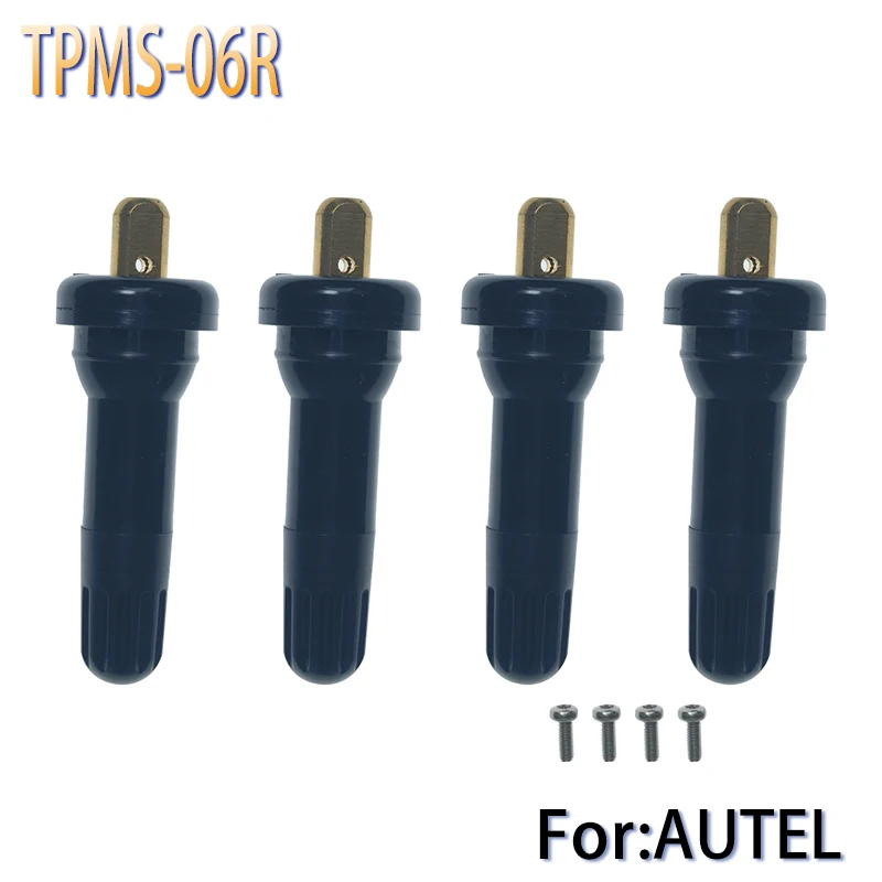 TPMS-06R for AUTEL MX-Sensor Tire Pressure Sensor Valve Stem Caps Kit Rubber TPMS Valve Replacement