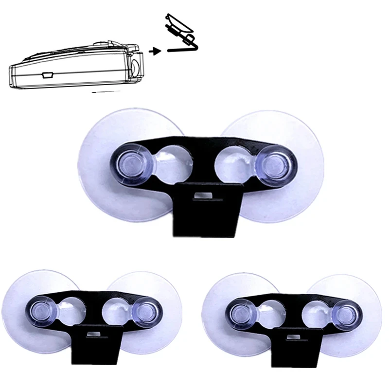 Car Windshield Suction Cup Mount Radar Detector Holder Vehicle Navigation Bracket 1/2/3Pc