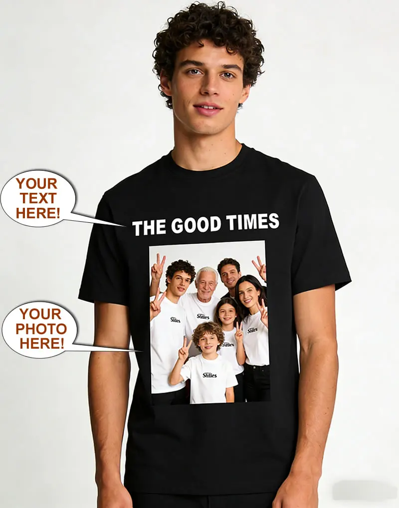 Custom Men's Cotton T-shirt Personalized Your Design Here Custom Text T Shirts Women Men Add Your Own Design DIY T Shirts