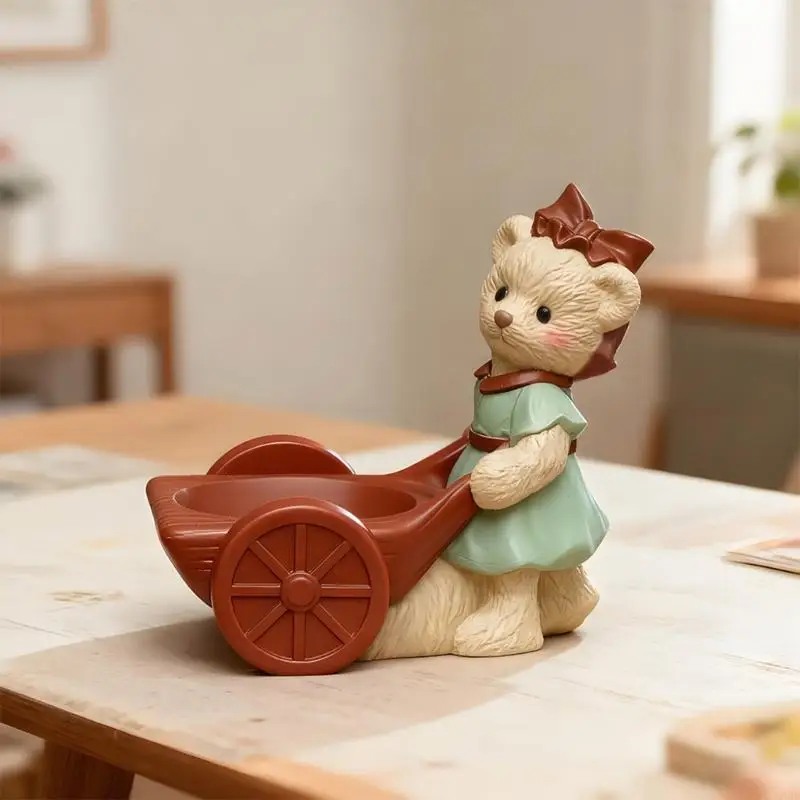 

91AF Silicone Mold for Artistic Bear Themed Crafts Stylish Storage Jar Making Mould