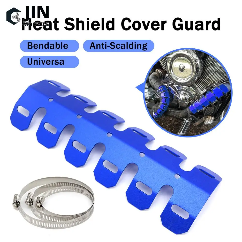 CNC Exhaust Pipe Protector Bendable Heat Shield Cover Guard Anti-scalding FOR YAMAHA YZ250 YZ250X XT250X WR250R WR250X Serow 250