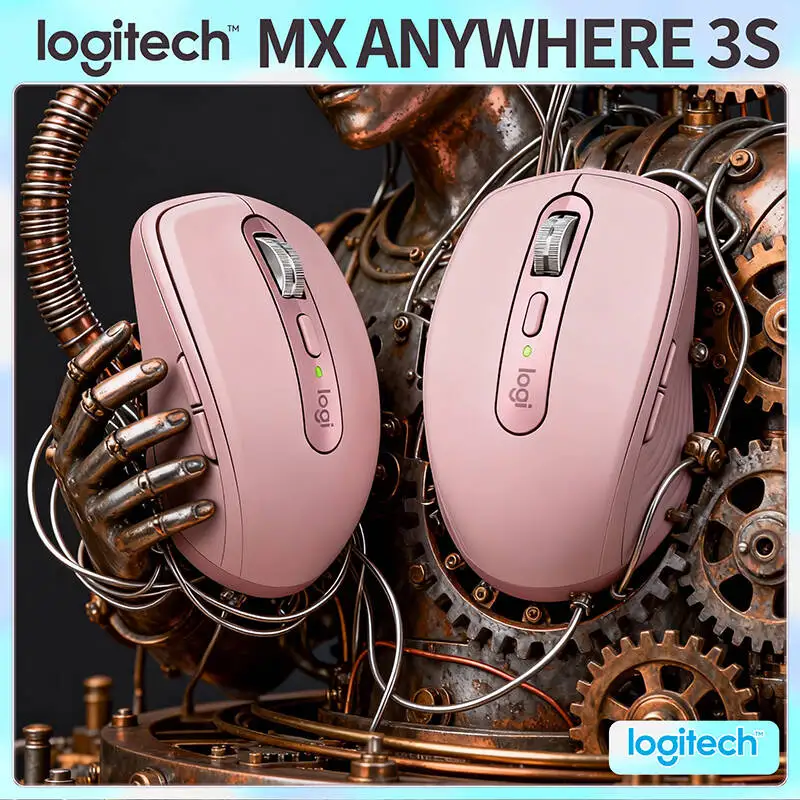 

Top-Tier Logitech MX Anywhere 3S Mouse - 8000 DPI, MagSpeed Hyper-Scroll, USB-C Fast Charge, Multi-OS Compatibility