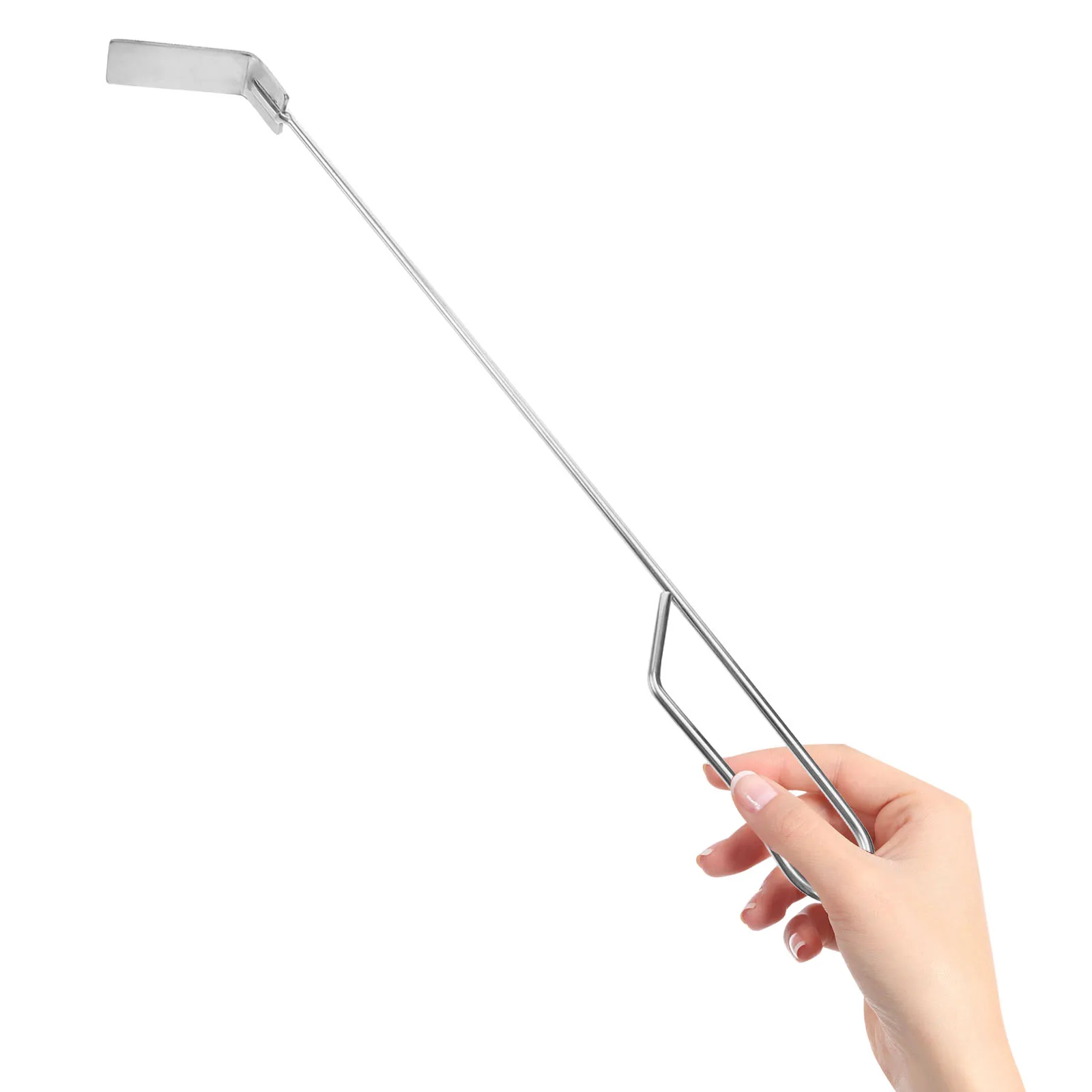 

46Cm Stainless Steel Ash Tool Bbq Poker Charcoal Ash Rake for Smoker Wood Burning Stove Wear Resistant Comfortable