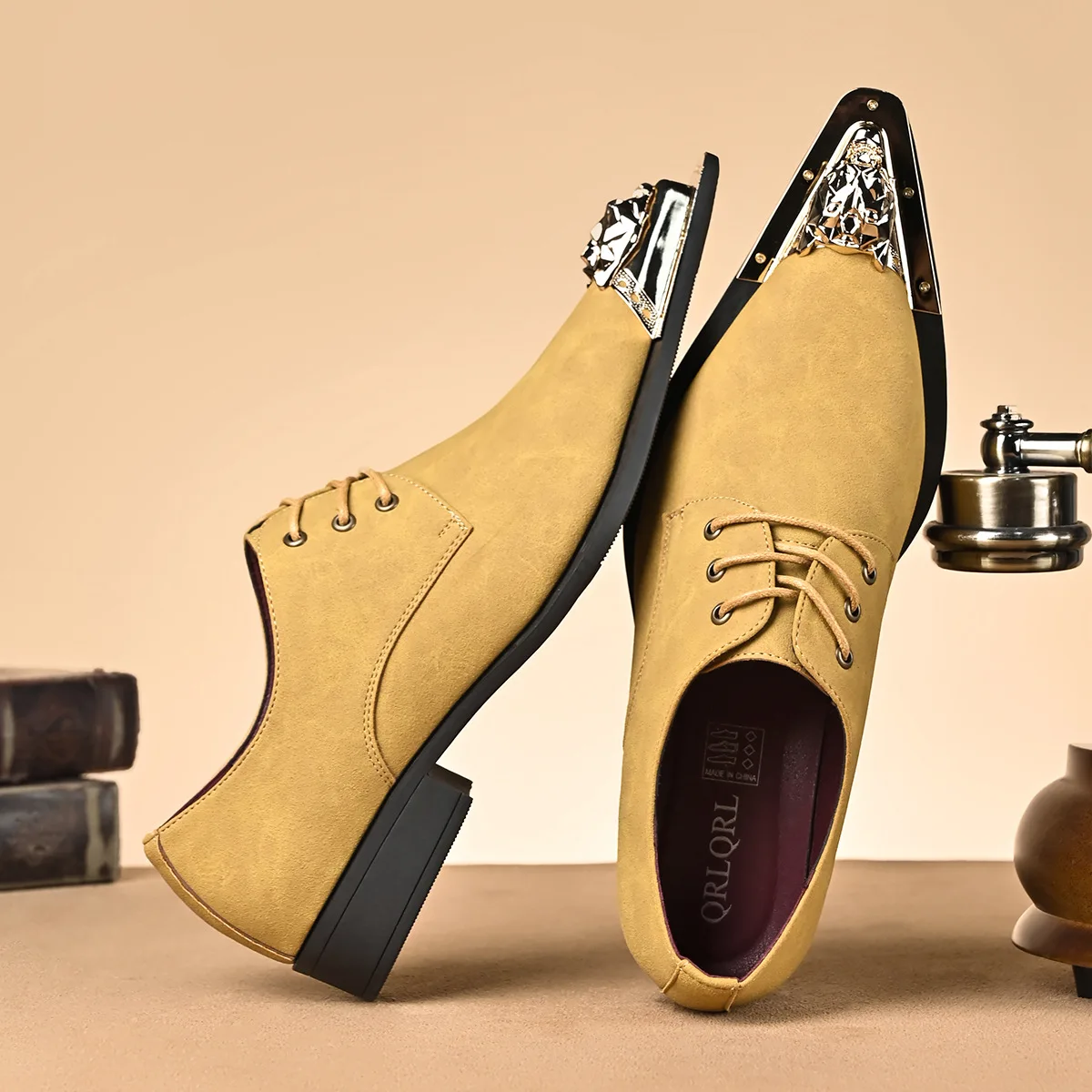 Mens Plus Size Pointed Toe Lace-Up Business Formal Shoes Breathable Comfortable British Style Wedding Dress Oxfords luxury shoes
