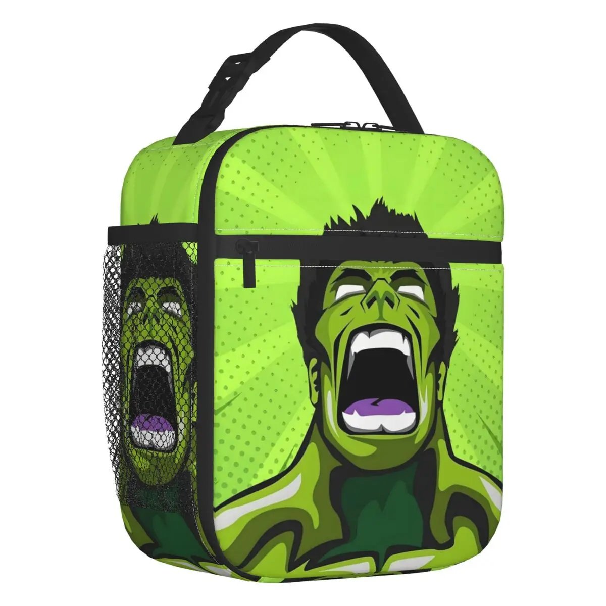 Fiambreras portátiles Hulk personalizadas para mujer, refrigerador de cómics multifunción, bolsa de almuerzo con aislamiento térmico para alimentos, escuela para niños