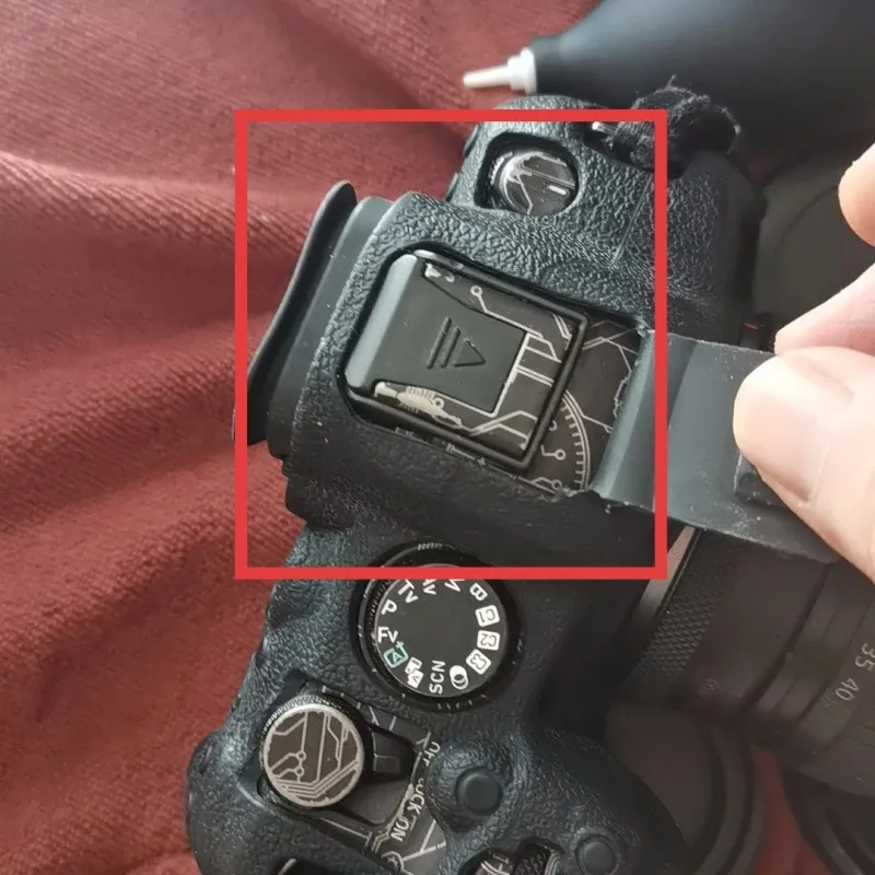 

For Canon EOS R50 R5C R3 R10 R8 R7 R6 R5, Durable Top Flash Cover Protection