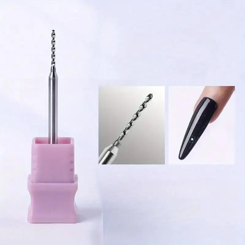 Brocas perforadoras para uñas de 1,0/1,2mm, para joyería, anillo abierto, accesorios de decoración para uñas, herramientas extendidas, herramientas de adornos para uñas