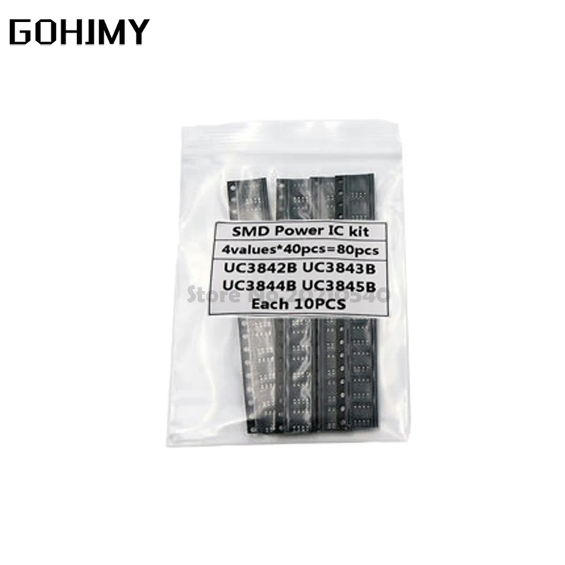 4 kinds * 10PCS=40PCS UC3842 UC3843 UC3844 UC3845 SOP-8 Each 10PCS kit