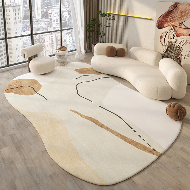 Fashion irregular special-shaped living room carpet luxury modern bedroom home sofa coffee table mat