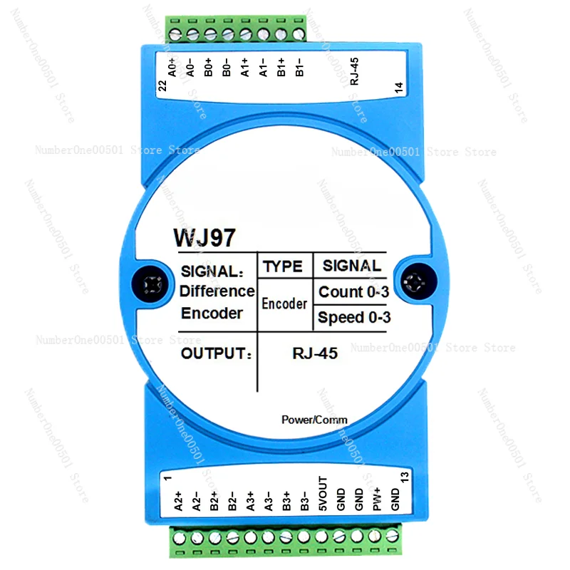 

4-Way Grating Ruler Magnetic Ruler Encoder 5MHz High-Speed Differential Signal to Modbustcp Network Module Wj97