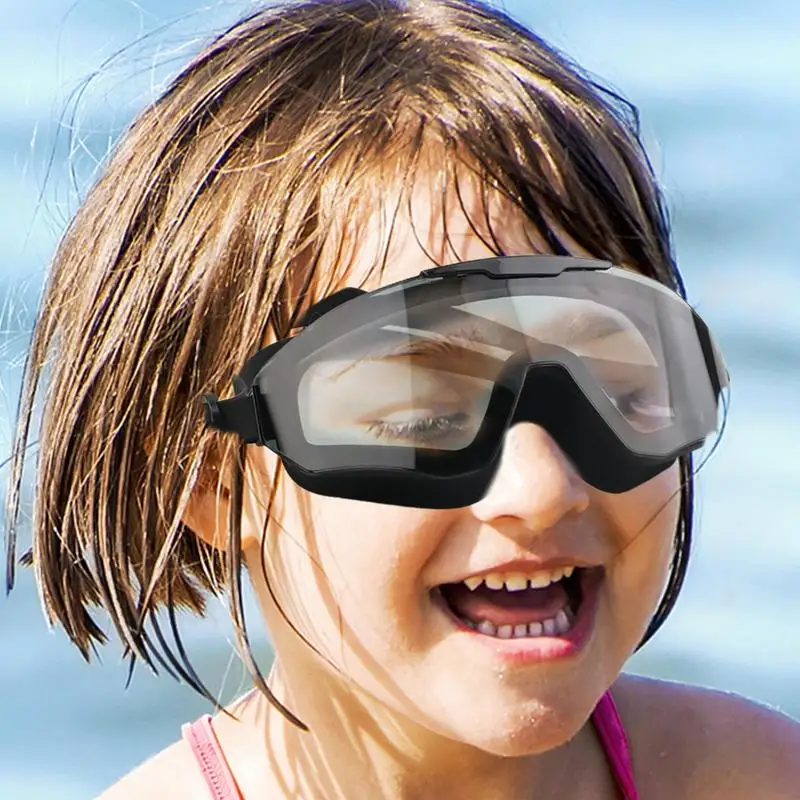 Swim Goggles Anti Fog & UV No Leaking Goggles Wide View Kids Swim Goggles Extra Silicone Layer Clear Vision Full Protection No