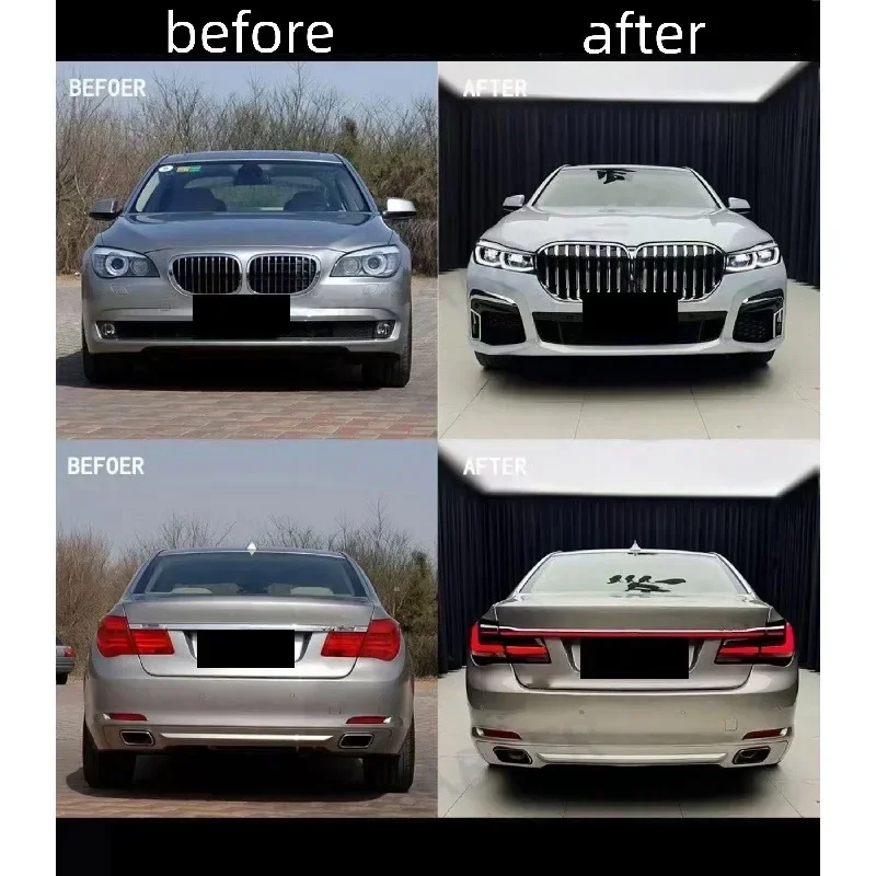 For BMW 7 SERIES F02 2009-2015 Upgrade to G12 2019-2021 body kit complete set facelift bodykit