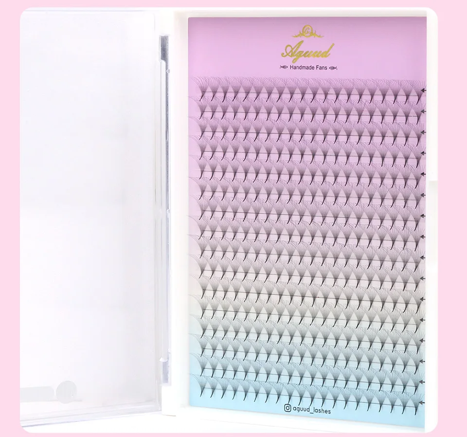 AGUUD 320-Fächer, vorgefertigte Fächer, Wimpernverlängerung, 3D-40D, spitze Basis, vorgefertigte russische Volumen-Wimpernfächer, XL-Tabletts, Kapazität – Detail 17