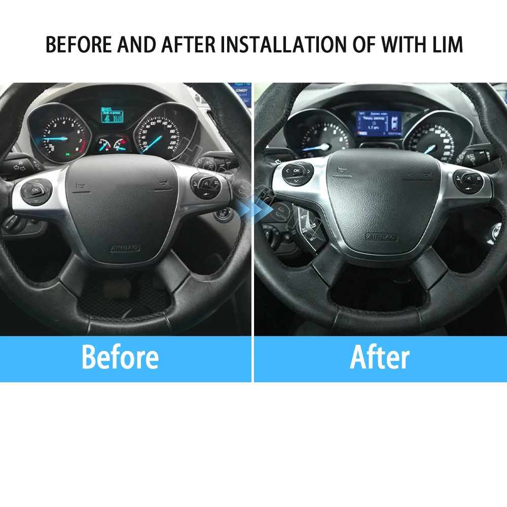 Multifunction Speed Limit Volume Audio Control Switch Steering Wheel Button For Ford Kuga 2012 2015 Focus MK3 2014 Accessories view 2