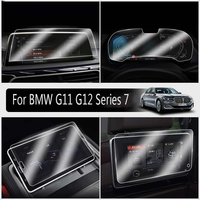 GPS Navigation LCD Screen Tempered Glass Protective Film Auto Interior Sticker Anti-scratch For BMW G11 G12 Series 7 2016-2021