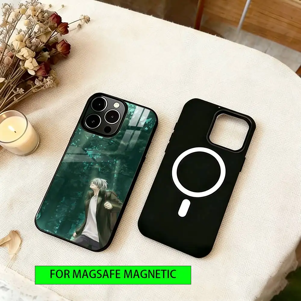Mushishi Phone Case Magnetic with Magsafe Wireless Charging For iPhone17,16,15,14,13,12,11 Plus,Pro view 6