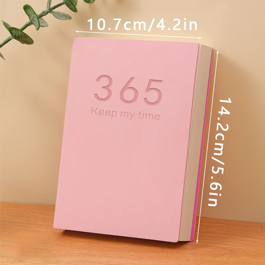 2025 new 365 day check-in schedule book, thickened to-do notebook, suitable for women/men, improving productivity