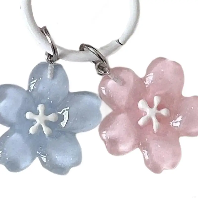 أنيقة موضوع زهرة الراتنج راتنج المفتاح زخرفة مفتاح مناسبة للمفتاح