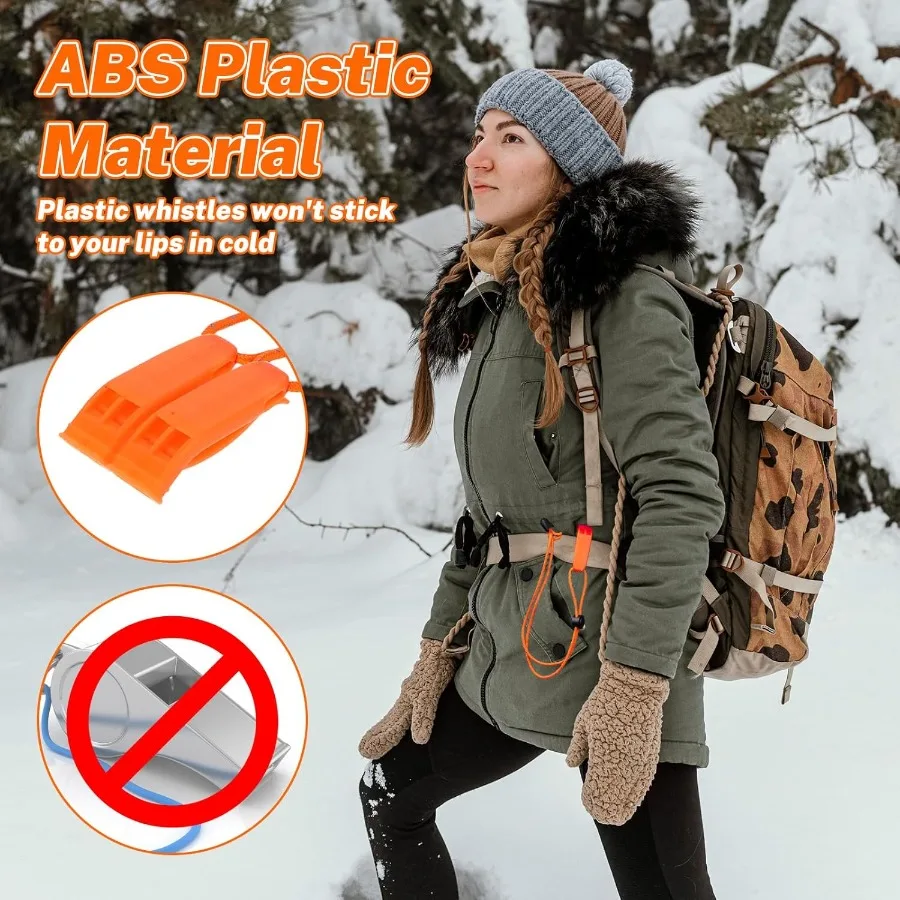 صفارات الطوارئ مع صفارة السلامة الحبل بقاء Shrill بصوت عال صافرة بحرية مع حبل عاكس قابل للتعديل لركوب القوارب #6