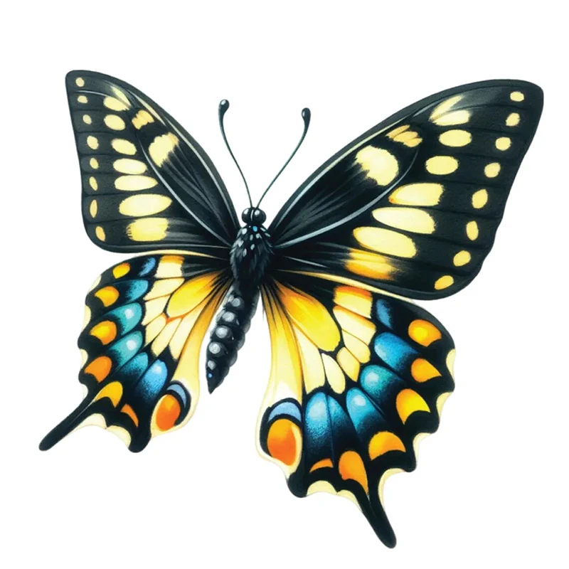 

Colorful Butterfly Sticker, Water-proof Home Wall Decal, Used for Switch, Bathroom, Cabinet, Door,Toilet, Car, Laptop