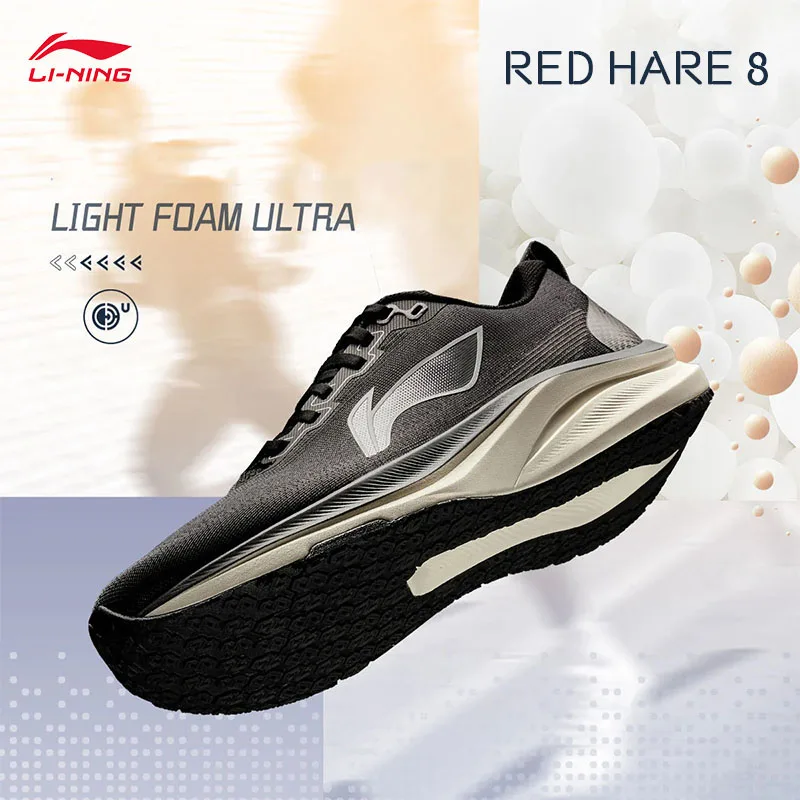 

LI-NING Men's RED HARE 8 Reflective Lightweight Training Racing Running Shoes LIGHT FOAM ULTRA Sports shoes ARPV013