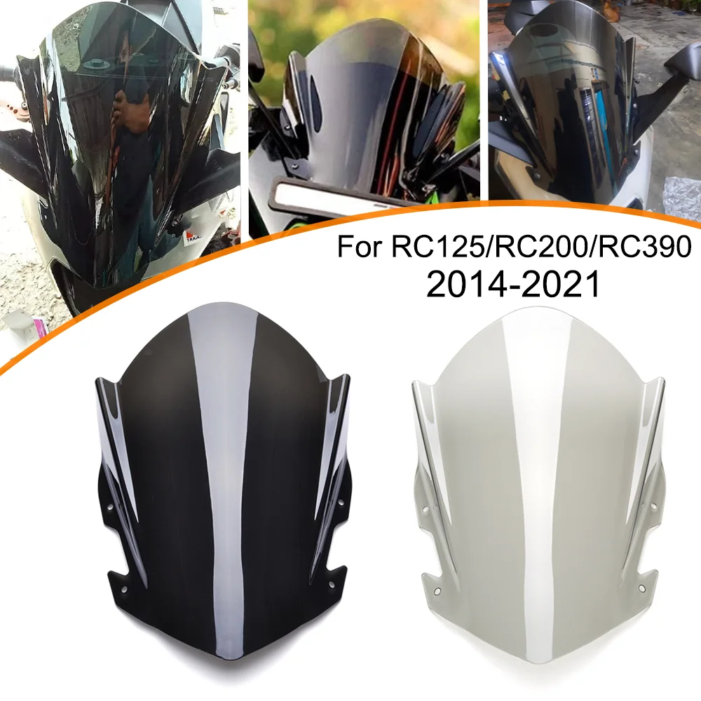 

Windscreens Windshield Wind Deflector For K/TM RC125 RC200 RC390 RC250 RC 390 250 200 125 2014 2015 2016-2018 2019 2020 2021