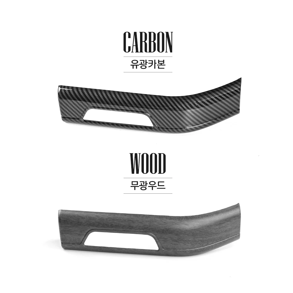 ل Genesis G80 RG3 2025 LHD ألياف الكربون سيارة الداخلية ABS العلوي تعديل غطاء أزرار ملحقات الكسوة