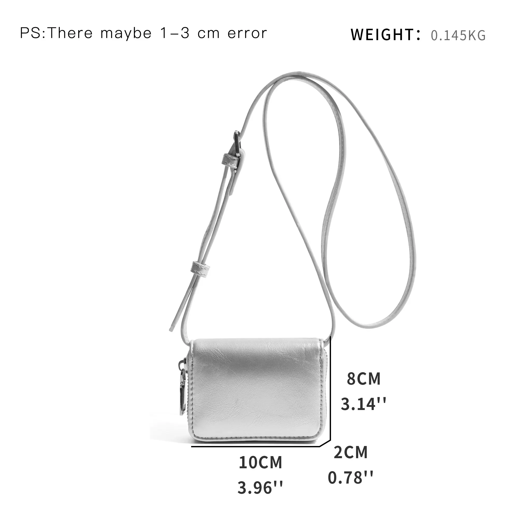 MABULA PU Leather Fashion Casual Crossbody Bag Shoulder Bag Women\'s Mini Card Bag Small and Portable 2024 Summer New Casual Bag